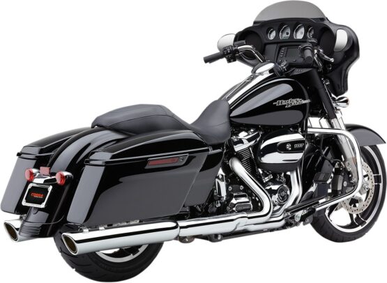 Chrome 909-Twins 4" Slip On Exhaust Mufflers For M8 Touring - Image 2