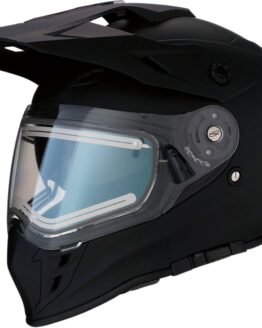 Range Solid Full Face Snow Helmet w/Electric Shield Matte Black Large