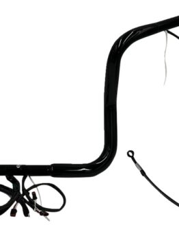 Fat Baggers EZ Install 12in Black Handlebar Kit For Harley Touring