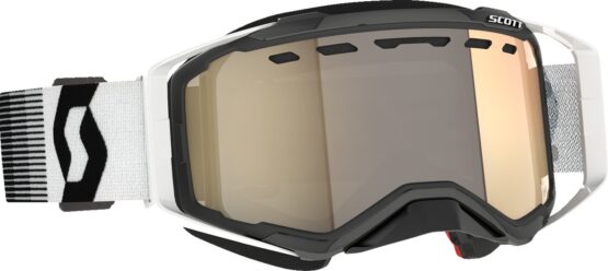 Scott Prospect Snow Cross LS Goggle Black/White Bronze Chrome Lens