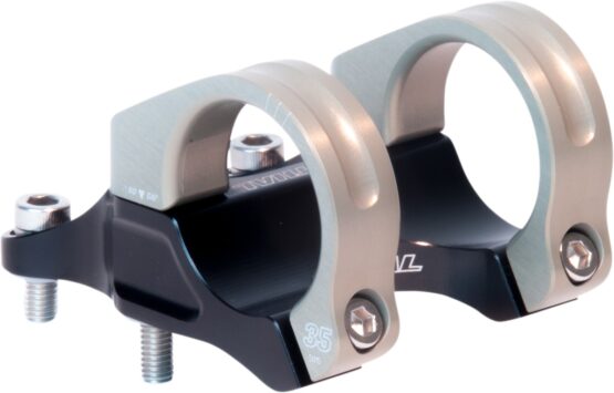 Renthal Integra 35 Stem 50mm +10mm Rise Black/Silver - Image 2