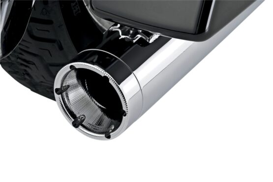 Monster Round Chrome Slip On Exhaust - Image 4