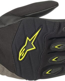 Shore Motorcycle Gloves Black/Yellow Small