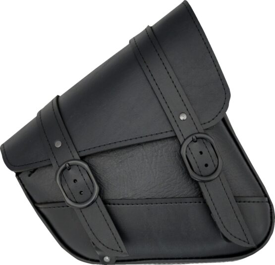 Willie & Max Blackjack Swingarm Bag Black Dual Shock Harley Sportster
