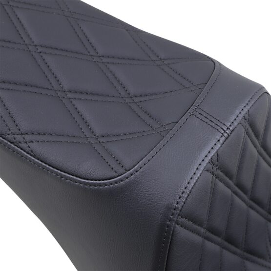 Predator III Seat- Double Diamond Black Thread 7in Tall Rider Support-2Up - Image 2