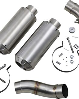 Dual Stainless Steel MGP Growler Slip On Exhaust