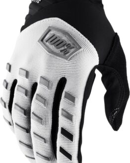 100% Airmatic Gloves White Men's Size S