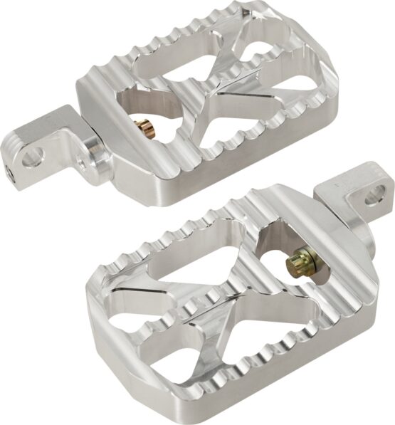 Joker Machine Bear Claw Footpegs Silver for Harley-Davidson
