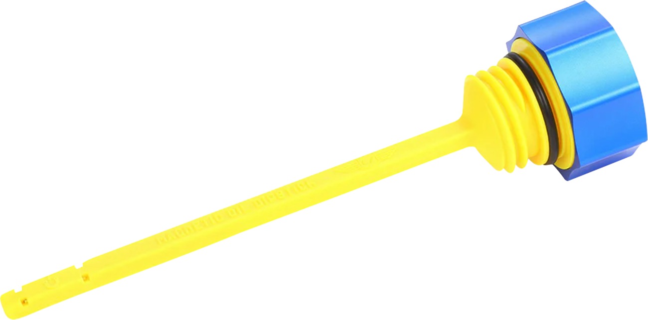 Figurati Designs Magnetic Oil Dipstick Curved Blue For Harley M8 Touring Trike - Image 3