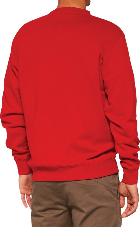 100% Men's Icon Crewneck Sweatshirt Deep Red XL - Image 2
