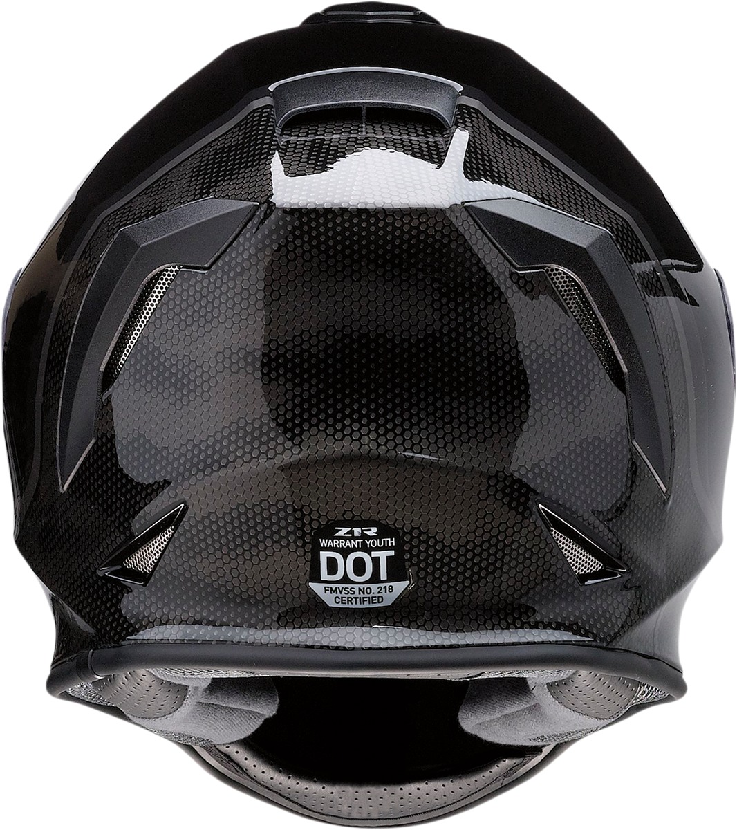 Z1R Youth Warrant Kuda Helmet Gloss Black - M - Image 3