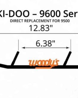 Woody's Dooly 8 Inch Carbide Runner For Ski-Doo/Lynx Snowmobiles