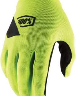 100% Men's Ridecamp Glove Medium Flo Yellow