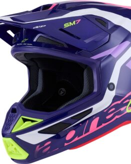 Alpinestars SM7 Deed Helmet Gloss Purple/Pink XL