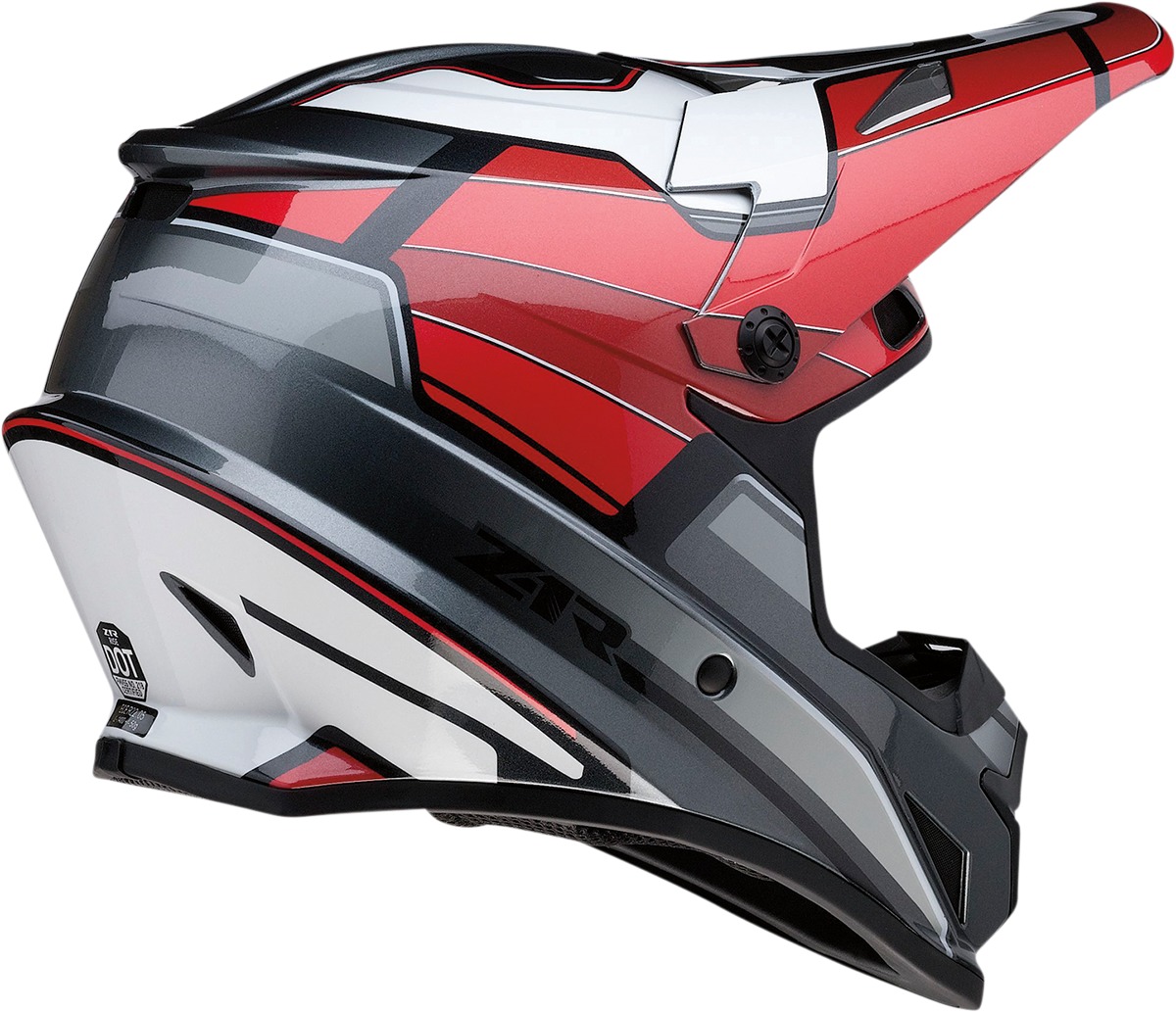 Z1R Rise MC Helmet - 2XL, Red/Gray - Image 4