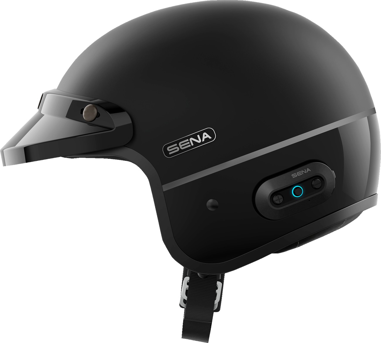 Sena Surge Mesh Helmet Matte Black Medium with Integrated Communication - Image 9