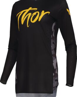 Thor Womens SPORTMODE Shadow Jersey Small Gray Black Yellow