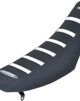 6-Rib Water Resistant Seat Cover Black/White