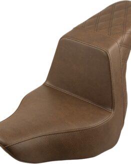 Step-Up Rear Lattice Stitch 2-Up Seat Brown