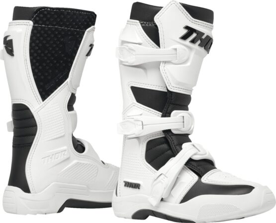 Thor Youth Blitz XR Boots White/Black Size 4