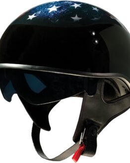 Z1R Vagrant USA Skull Helmet Medium Black Unisex