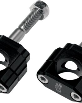 Renthal 28.6mm Clamps No Offset M10 x 77mm Black Bar Mounts