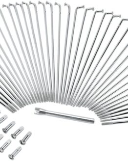 Drag Specialties Chrome Stainless Steel Spoke Set 21in Front For Harley Narrow Glide