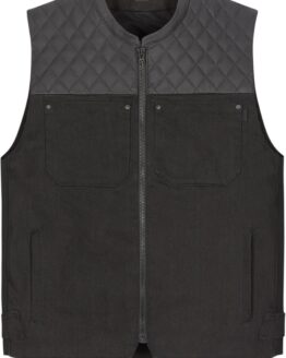 ICON Chamonix Denim Vest Black Men's 2XL