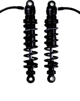 Ohlins STX 36 Blackline Rear Shocks Pair Black Harley Touring For FL Models