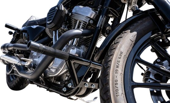 Burly Brand Brawler Crash Bar Kit Black For Harley Dyna 2006-2017 - Image 3