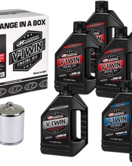 Synthetic V-Twin Oil Change Kit w/ Chrome Filter For Milwaukee-Eight