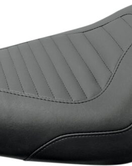 Tripper Ribbed Synthetic Leather Solo Seat - Black