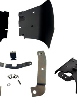 Drag Specialties Frame Mounted Heat Deflectors Black For Harley Softail
