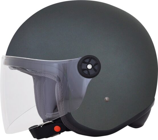 FX-143 3/4 Open Face Helmet Gray w/Smoke Shield Medium - Image 3