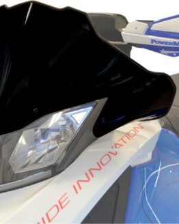 Powermadd Cobra Low Windshield Black 12in For Ski-Doo Snowmobiles