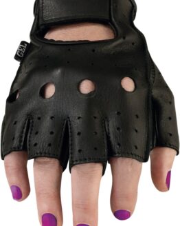 Z1R 243 Women's 2XL Black Half Finger Gloves