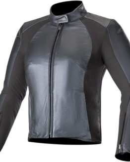 Women's Vika V2 Leather Street Riding Jacket Black US 8