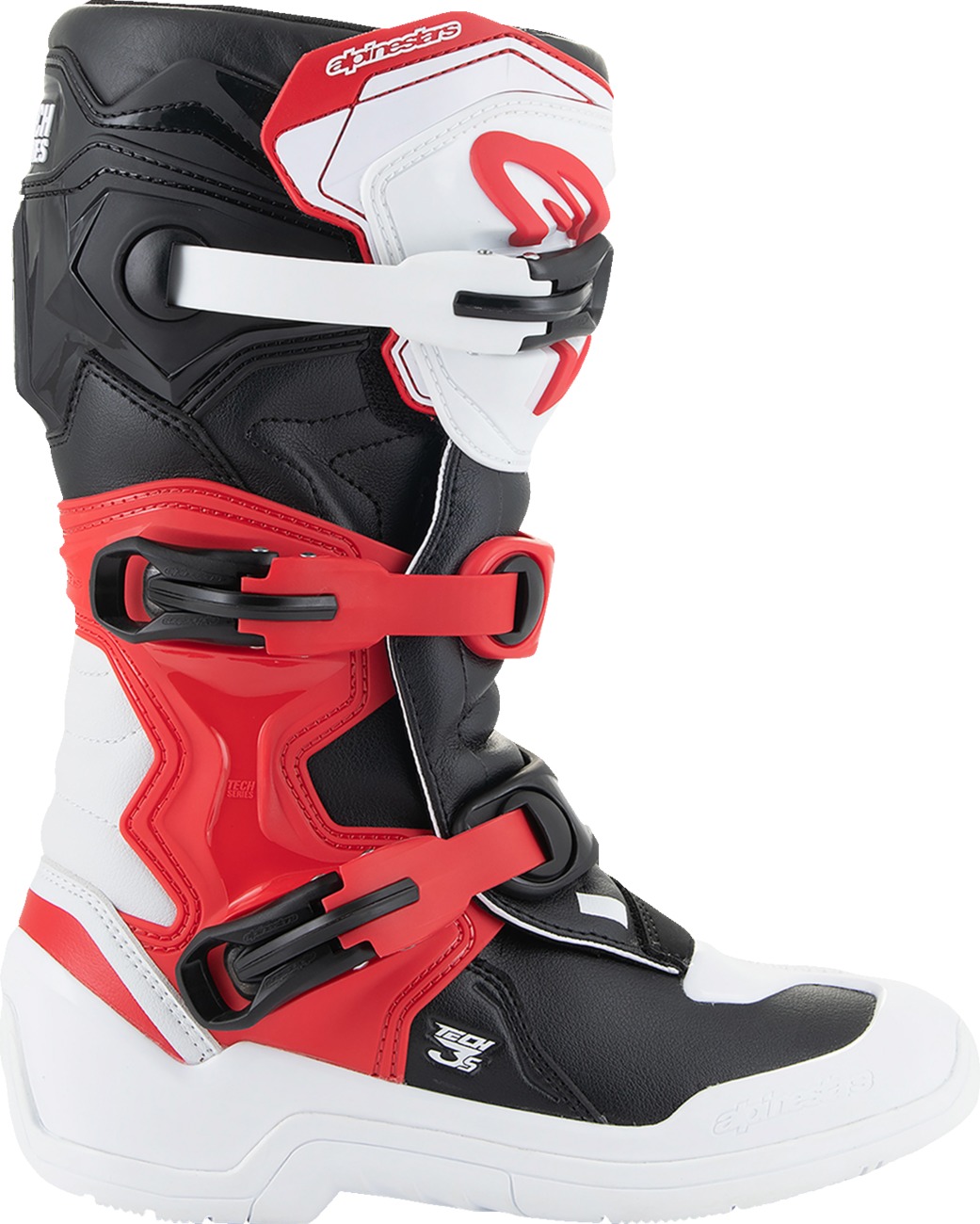 Alpinestars Youth Tech 3S Boots White/Black/Red US 5 / EU 38 - Image 4
