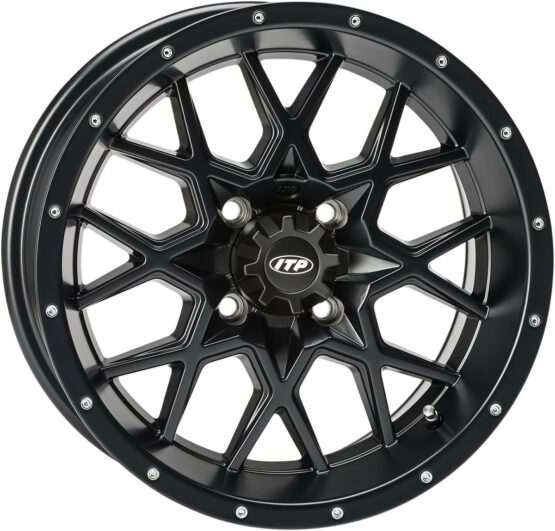 Hurricane Wheel Black 14X7 4/156 6+1