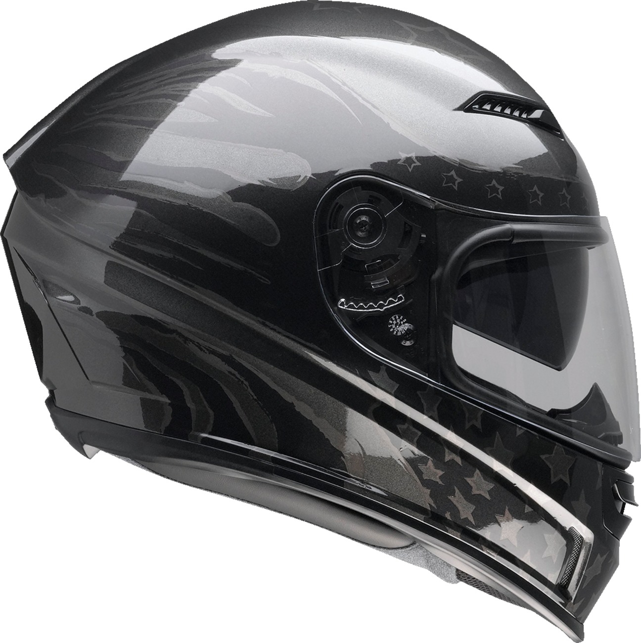 Z1R Jackal Patriot Helmet 2XL Gray/Black Gloss - Image 3