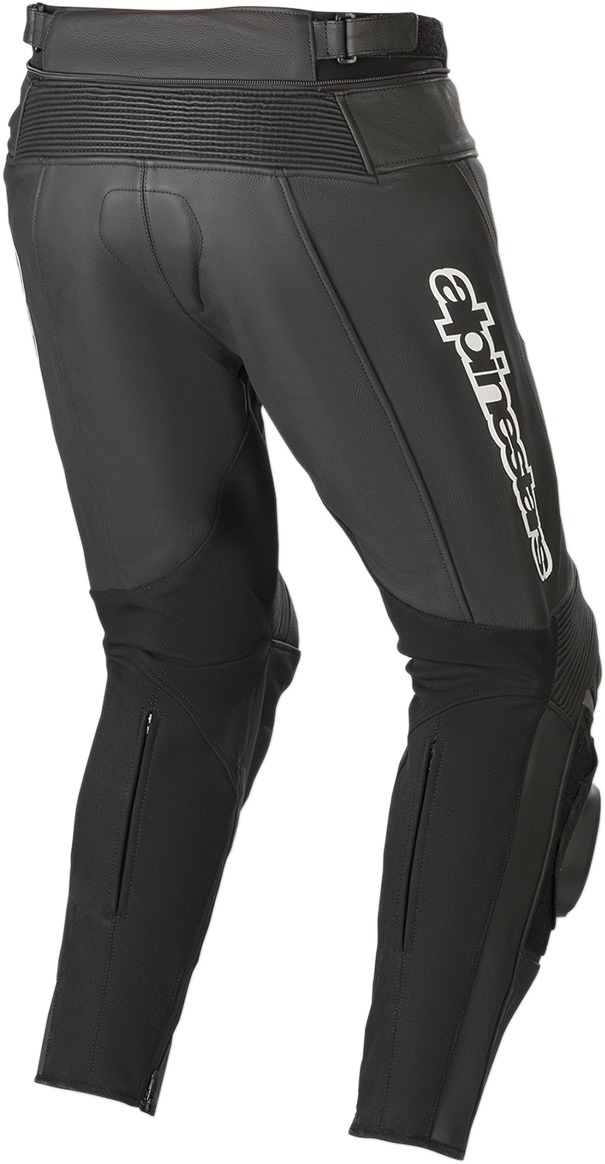 Track v2 Leather Street Motorcycle Pants Black/White US 46 - Image 3