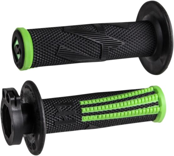 ODI Emig Pro V2 Lock-On Grips Black/Green For 7/8" Handlebars