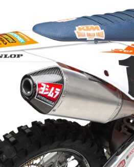 Yoshimura RS-4 Slip-On Exhaust CF Cap Fits 18-20 Husqvarna FC FX KTM SXF XCF