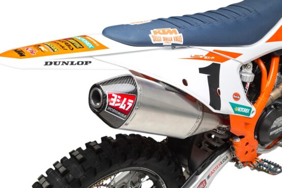 Yoshimura RS-4 Slip-On Exhaust CF Cap Fits 18-20 Husqvarna FC FX KTM SXF XCF