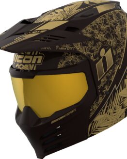 ICON Elsinore Kaonohi Helmet - Black/Gold, Large