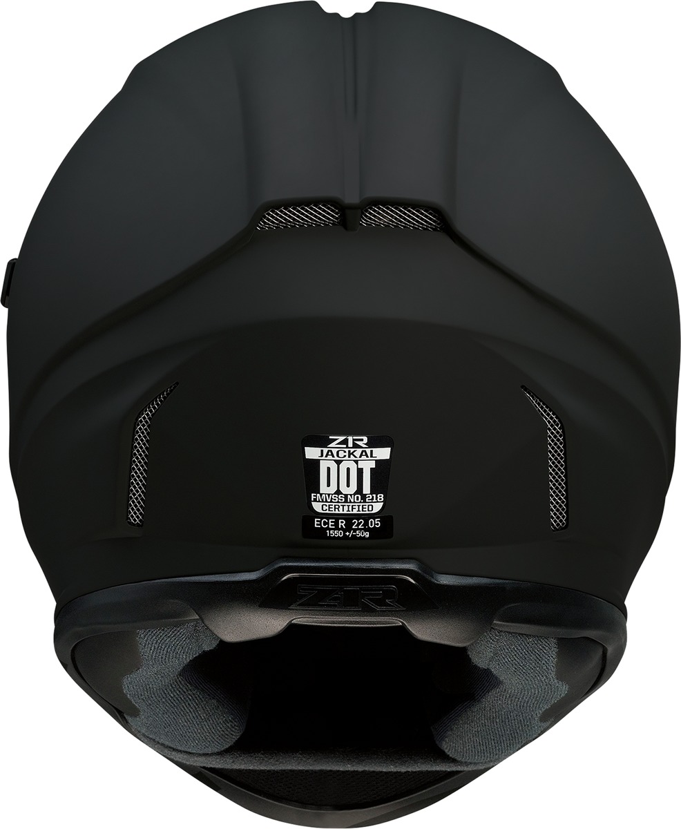 Z1R Jackal Smoke Helmet Matte Black - Medium - Image 4