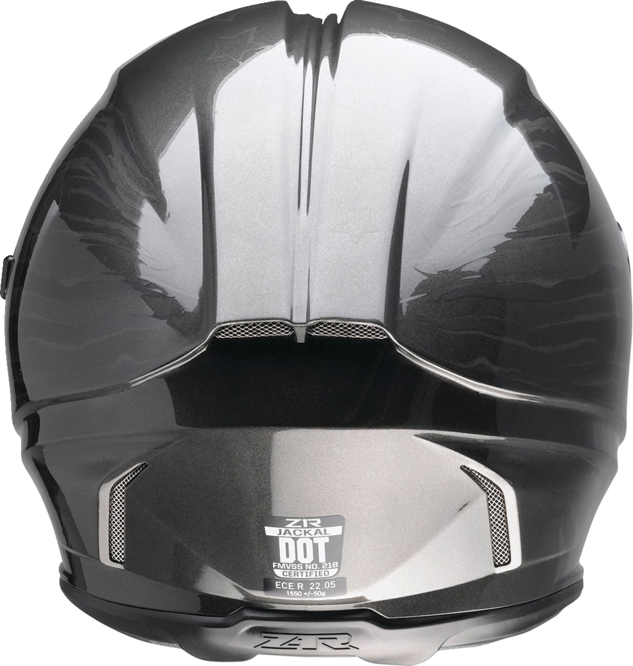 Z1R Jackal Patriot Helmet 2XL Gray/Black Gloss - Image 4
