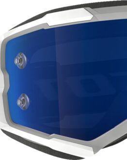 Scott Fury Goggles White Blue Chrome Lens Adult Unisex
