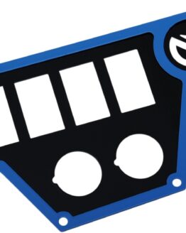 Moose Dashplate Right Blue 4Switch 12V Large Fits 15-19 Polaris RZR 900/1000