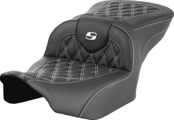Saddlemen RoadSofa Seat Lattice White Stitch FLTR FLHX 2023-2024